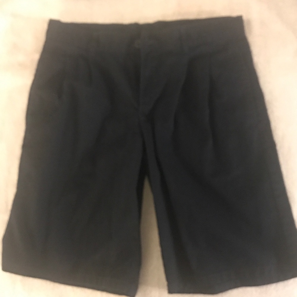 Navy izod dress shorts